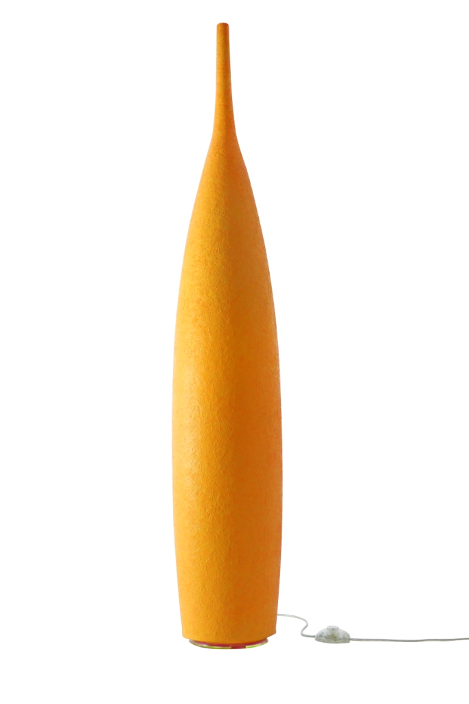 Lampada Da Pavimento Tank 1 In-Es Artdesign Collezione Luna Colore Arancia Dimensione 142 Cm Diam. 23 Cm